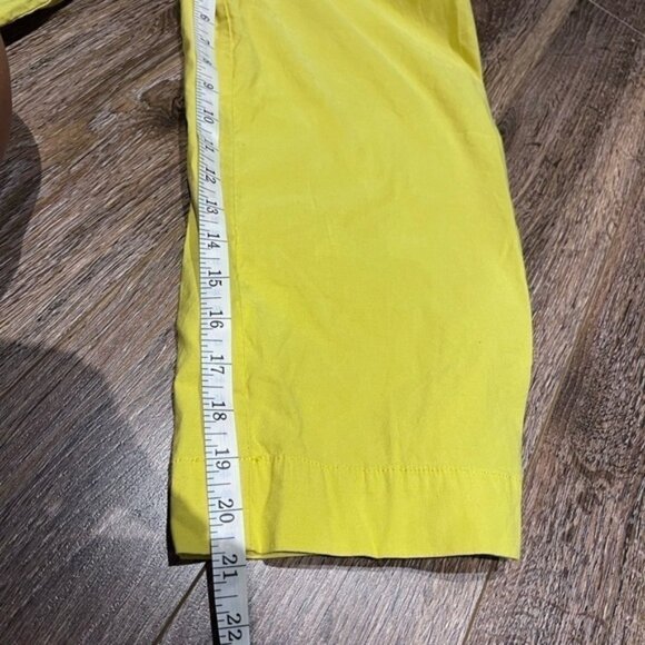 Anthropologie yellow belted crop pant size 4 - Picture 11 of 11